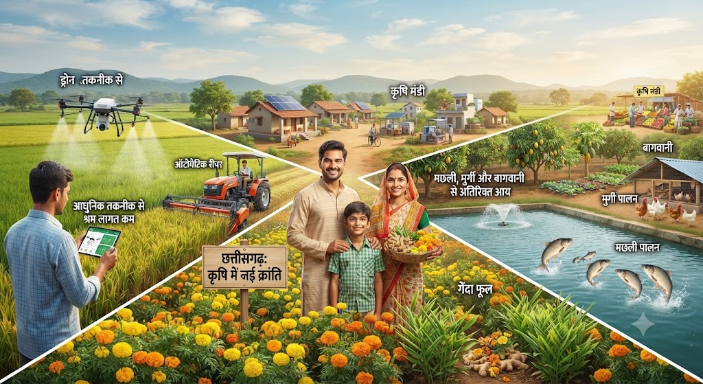 आधुनिक और नगदी फसलों की खेती ने बदली छत्तीसगढ़ के किसानों की तकदीर, छत्तीसगढ़ में खेती ने पकड़ी नई रफ्तार, खेत से बाजार तक बदल रही तस्वीर 5 IMG 20260913 WA0003